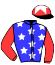 casaque portée par Molins Mme Amb. jockey du cheval de course SON VIDA, information pmu ZETURF