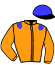 casaque portée par Grandin M. jockey du cheval de course VITUS BERING, information pmu ZETURF