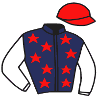 casaque portée par Crastus A. jockey du cheval de course ETERNEL, information pmu ZETURF casaque portée par Crastus A. jockey du cheval de course ETERNEL, information pmu ZETURF