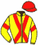 casaque portée par Boutin Hug. jockey du cheval de course GLICOURT, information pmu ZETURF