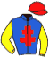 casaque portée par Waldhauser Mlle M. jockey du cheval de course ROI DE FLANDRE, information pmu ZETURF casaque portée par Waldhauser Mlle M. jockey du cheval de course ROI DE FLANDRE, information pmu ZETURF
