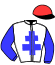 casaque portée par Abrivard M. jockey du cheval de course HELDIEN ALFA, information pmu ZETURF casaque portée par Abrivard M. jockey du cheval de course HELDIEN ALFA, information pmu ZETURF