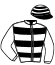 casaque portée par Ouvrie T. jockey du cheval de course MARCEL SEVEN, information pmu ZETURF