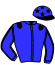 casaque portée par Ginard Flo. jockey du cheval de course ENVOUTANTE, information pmu ZETURF