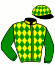casaque portée par Horrach Vidal G. jockey du cheval de course HUVRIK DE GUEZ (FR), information pmu ZETURF