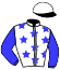 casaque portée par Horrach Vidal G. jockey du cheval de course DUC DE LA MORTRIE (FR), information pmu ZETURF