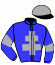 casaque portée par David F. M. jockey du cheval de course DELSA DERANGERE (FR), information pmu ZETURF