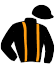 casaque portée par Ouvrie F. jockey du cheval de course WAITING HILL HALL (SE), information pmu ZETURF