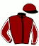 casaque portée par Mottier M. jockey du cheval de course GRAHAL DES RIOULTS (FR), information pmu ZETURF