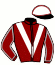 casaque portée par Ouvrie F. jockey du cheval de course GANYBOY (DE), information pmu ZETURF