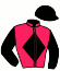 casaque portée par Guelpa J. jockey du cheval de course EBERTON (FR), information pmu ZETURF