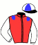 casaque portée par Abrivard M. jockey du cheval de course HINAYA DE SIMM (FR), information pmu ZETURF
