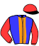 casaque portée par Laboutique S. jockey du cheval de course CASDAR D'AUVILLIER (FR), information pmu ZETURF