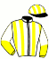 casaque portée par Beauchene Th. jockey du cheval de course DISCO DARLING (FR), information pmu ZETURF
