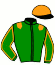 casaque portée par Devouassoux Tan. jockey du cheval de course EMERAUDE DE BOUGY (FR), information pmu ZETURF casaque portée par Devouassoux Tan. jockey du cheval de course EMERAUDE DE BOUGY (FR), information pmu ZETURF