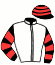 casaque portée par Ricart J. Y. jockey du cheval de course GLORIA DU GERS (FR), information pmu ZETURF