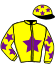 casaque portée par Monclin J. Ph. jockey du cheval de course GIMS DU PLESSIS (FR), information pmu ZETURF