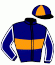 casaque portée par Barrier A. jockey du cheval de course SAY THAT AGAIN (SE), information pmu ZETURF