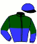 casaque portée par Duvaldestin C. jockey du cheval de course H.M. LOVELY COMERS (NO), information pmu ZETURF