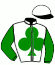 casaque portée par Petitjean K. jockey du cheval de course IROCKA VERTAC, information pmu ZETURF