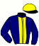 casaque portée par Dollion A. jockey du cheval de course DOLLY QUEEN (FR), information pmu ZETURF
