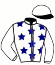 casaque portée par Nivard F. jockey du cheval de course HYPER FAST (FR), information pmu ZETURF