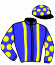 casaque portée par Briand Y. A. jockey du cheval de course GLOWING MOKO (FR), information pmu ZETURF