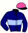 casaque portée par Richard L. G. jockey du cheval de course JADE DE CORDAY, information pmu ZETURF