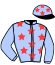 casaque portée par Zendeli I. jockey du cheval de course EXPRESS WAY, information pmu ZETURF