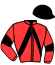 casaque portée par Armellini D. jockey du cheval de course I LOVE D'AMOUR (FR), information pmu ZETURF