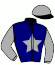 casaque portée par Duvaldestin Th. jockey du cheval de course IBERIO (FR), information pmu ZETURF