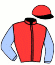 casaque portée par Fresneau L. jockey du cheval de course IBRAHIC, information pmu ZETURF