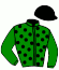 casaque portée par Blandin G. jockey du cheval de course IGOR DES MARAIS (FR), information pmu ZETURF