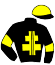 casaque portée par Dousset Y. jockey du cheval de course FLEUR DU POLEA (FR), information pmu ZETURF