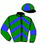 casaque portée par Le Beller T. jockey du cheval de course HICONE DOREE (FR), information pmu ZETURF