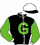 casaque portée par Vandemoortele K. jockey du cheval de course IZOU RENKA, information pmu ZETURF
