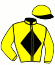 casaque portée par Barrier A. jockey du cheval de course JINGLE DELO, information pmu ZETURF