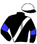 casaque portée par Abrivard A. jockey du cheval de course INGO, information pmu ZETURF