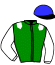 casaque portée par Tijou M. jockey du cheval de course FIGHTER DANCER, information pmu ZETURF