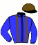 casaque portée par Lefranc D. jockey du cheval de course FURIE DES ILES, information pmu ZETURF