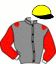 casaque portée par Le Beller T. jockey du cheval de course SAHARA JAEBURN, information pmu ZETURF