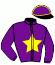 casaque portée par Blot Mlle M. jockey du cheval de course EL CAPITANO, information pmu ZETURF