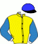 casaque portée par Mottier M. jockey du cheval de course INSTINCT D'AM, information pmu ZETURF