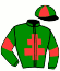 casaque portée par Hue R. jockey du cheval de course HALLOWEEN, information pmu ZETURF