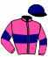 casaque portée par Raffin E. jockey du cheval de course GULE DE HOUELLE, information pmu ZETURF