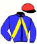 casaque portée par Garandeau A. jockey du cheval de course JAGUAR DE VILLETOT, information pmu ZETURF