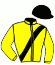 casaque portée par Balu L. jockey du cheval de course JACOB DE VILLODON, information pmu ZETURF