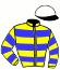casaque portée par Abrivard M. jockey du cheval de course ZACCARIA BAR, information pmu ZETURF