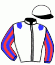 casaque portée par Ouvrie F. jockey du cheval de course IMAGE DE CORDAY, information pmu ZETURF