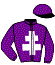 casaque portée par Vitiello A. jockey du cheval de course TOP GUN AMERICA, information pmu ZETURF